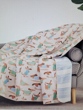 Artist Collection Cotton Gauze Throw Blanket Daschsund